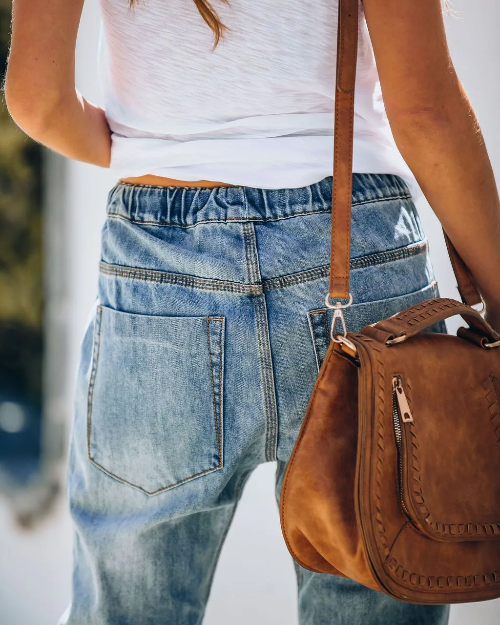 Kaiden Cotton Pocketed Denim Joggers