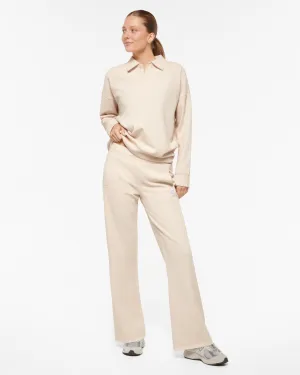 KEPLER WIDE LEG WAFFLE PANT OATMEAL