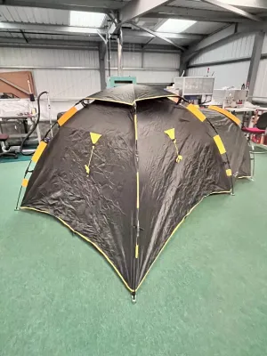 Khyam Biker 2/3 Person Tent in Black with Yellow Trim