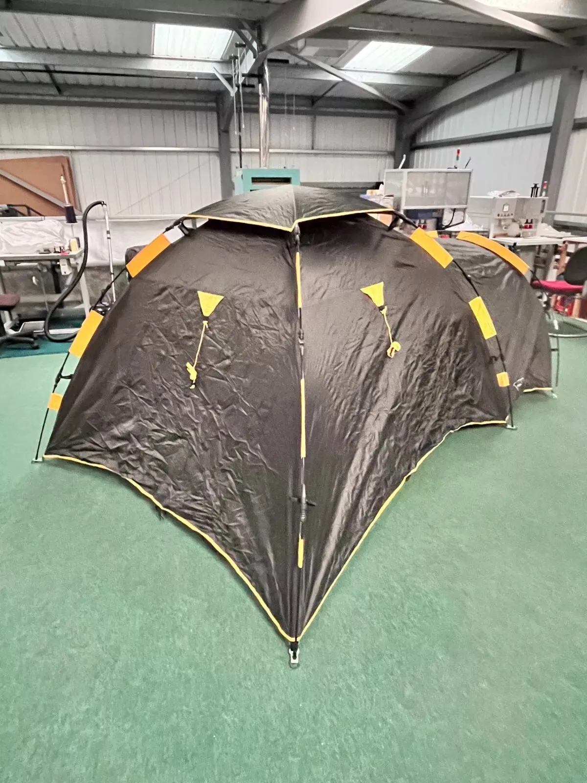 Khyam Biker 2/3 Person Tent in Black with Yellow Trim
