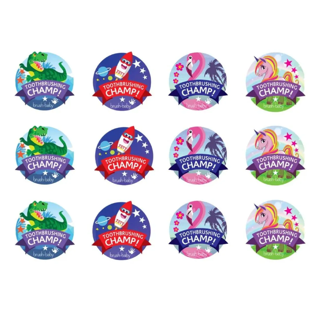 KidzSonic® Kids Electric Toothbrush Reward Stickers