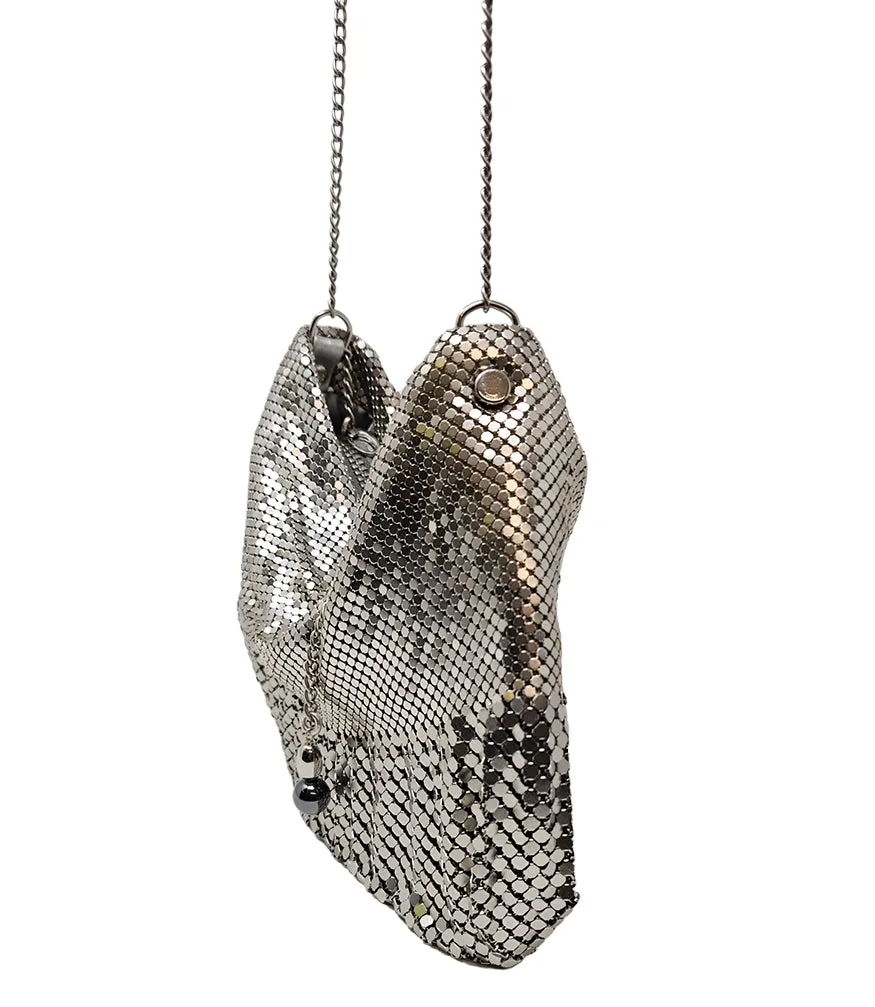 Laura B Ana Silver Disco Bag