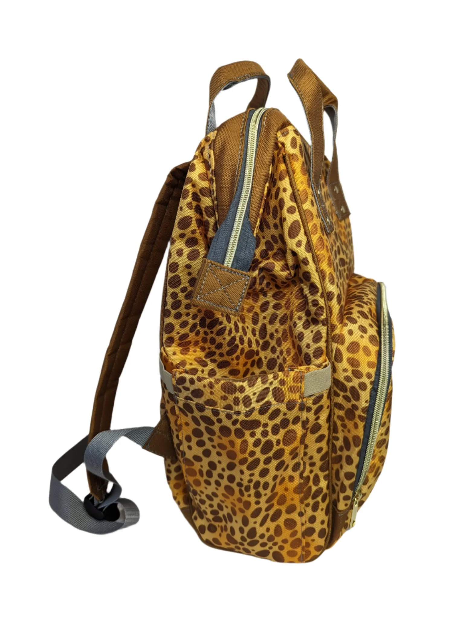 Leopard Print Baby Changing Bag, Backpack - Growing Wild