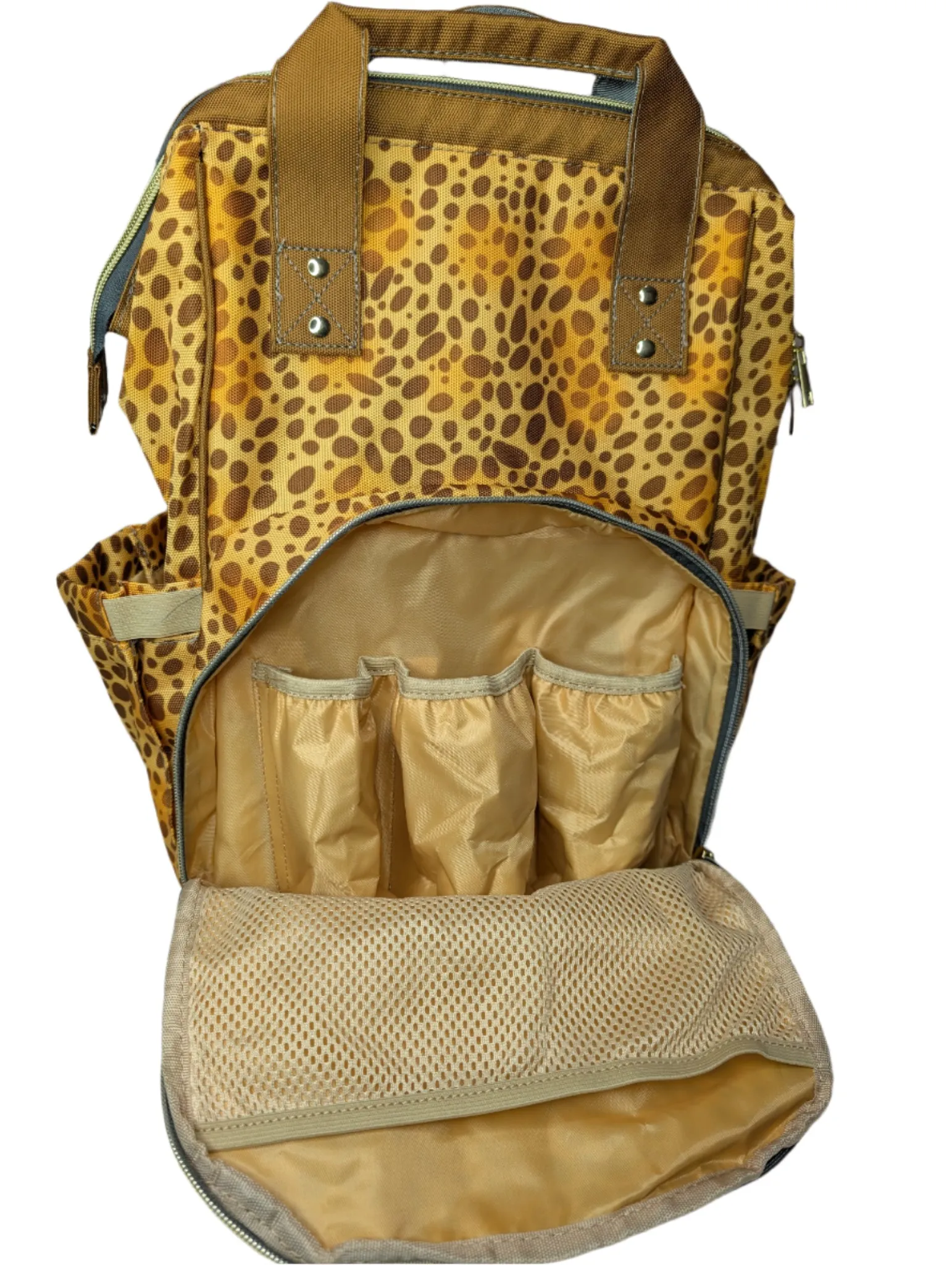 Leopard Print Baby Changing Bag, Backpack - Growing Wild