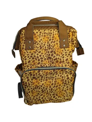 Leopard Print Baby Changing Bag, Backpack - Growing Wild