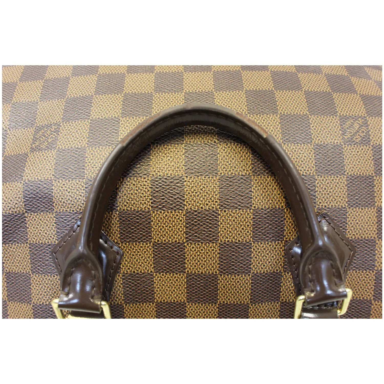 LOUIS VUITTON Damier Ebene Speedy 35 Bandouliere Shoulder Bag