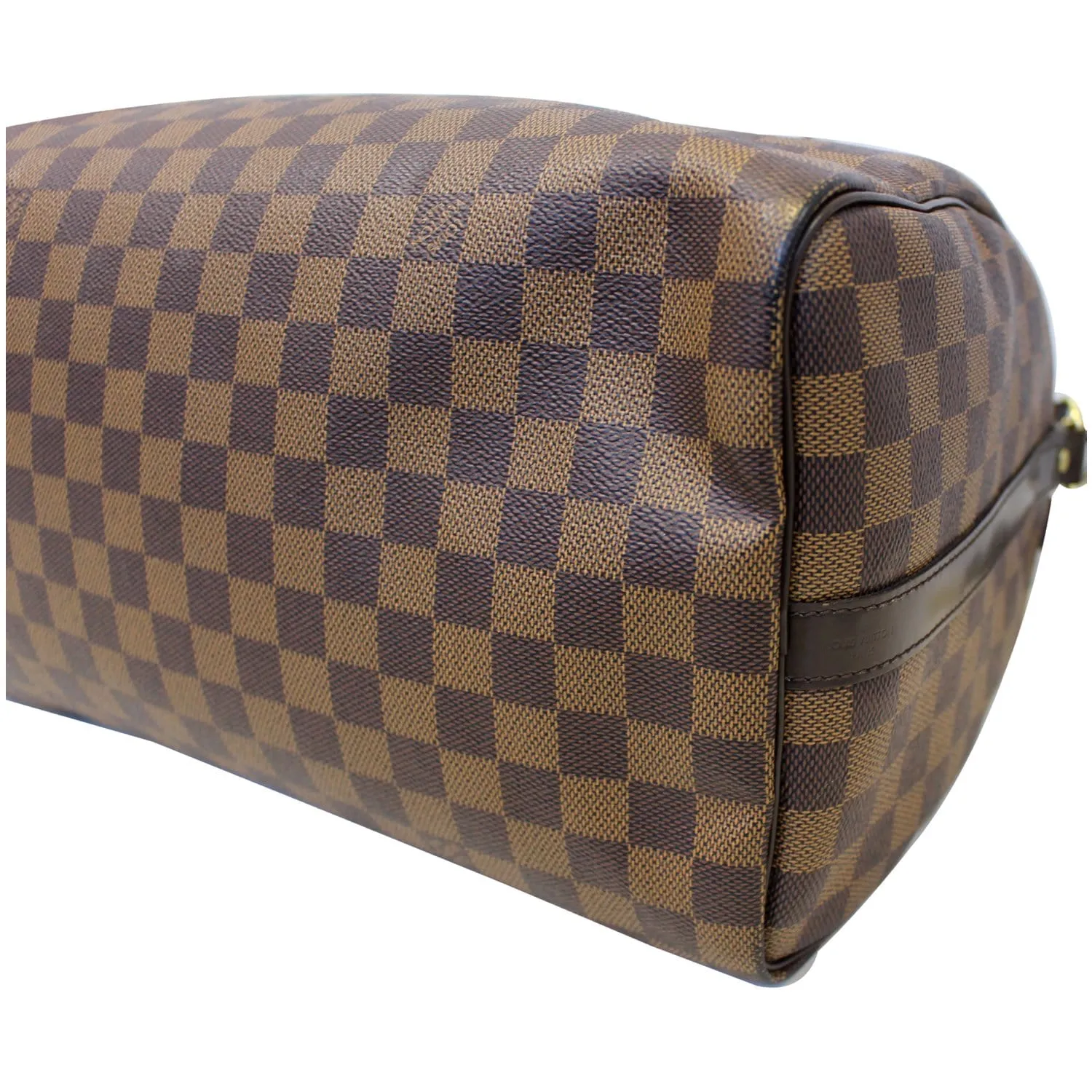 LOUIS VUITTON Damier Ebene Speedy 35 Bandouliere Shoulder Bag