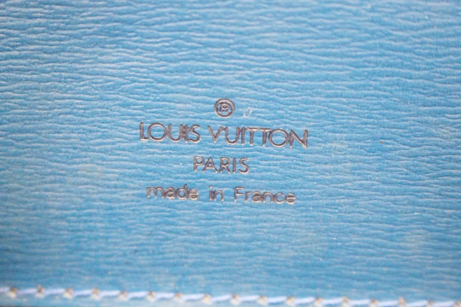 LOUIS VUITTON Epi Leather Blue Cluny Shoulder Bag