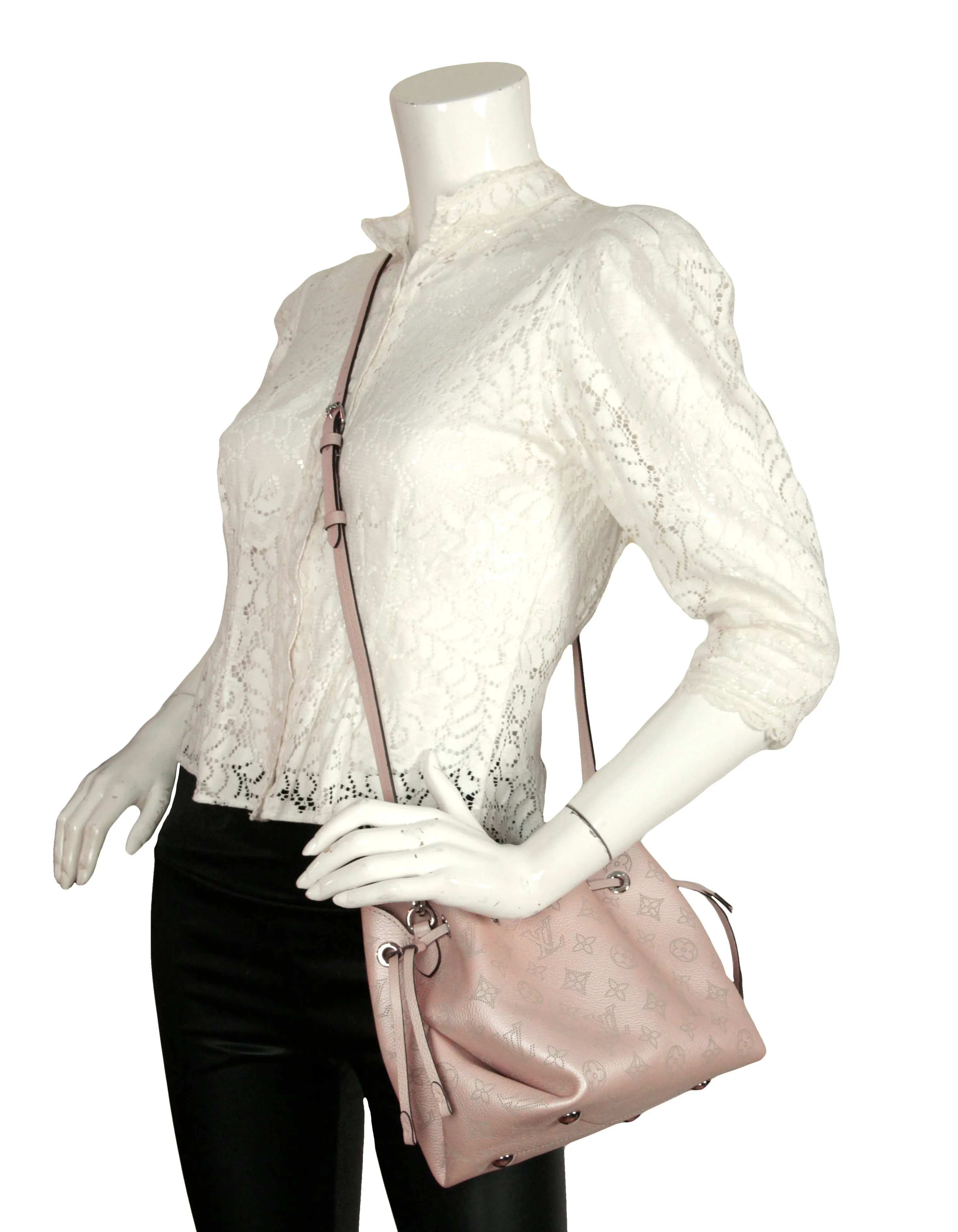 Louis Vuitton Metallic Coquille Mahina Monogram Bella Bucket Bag