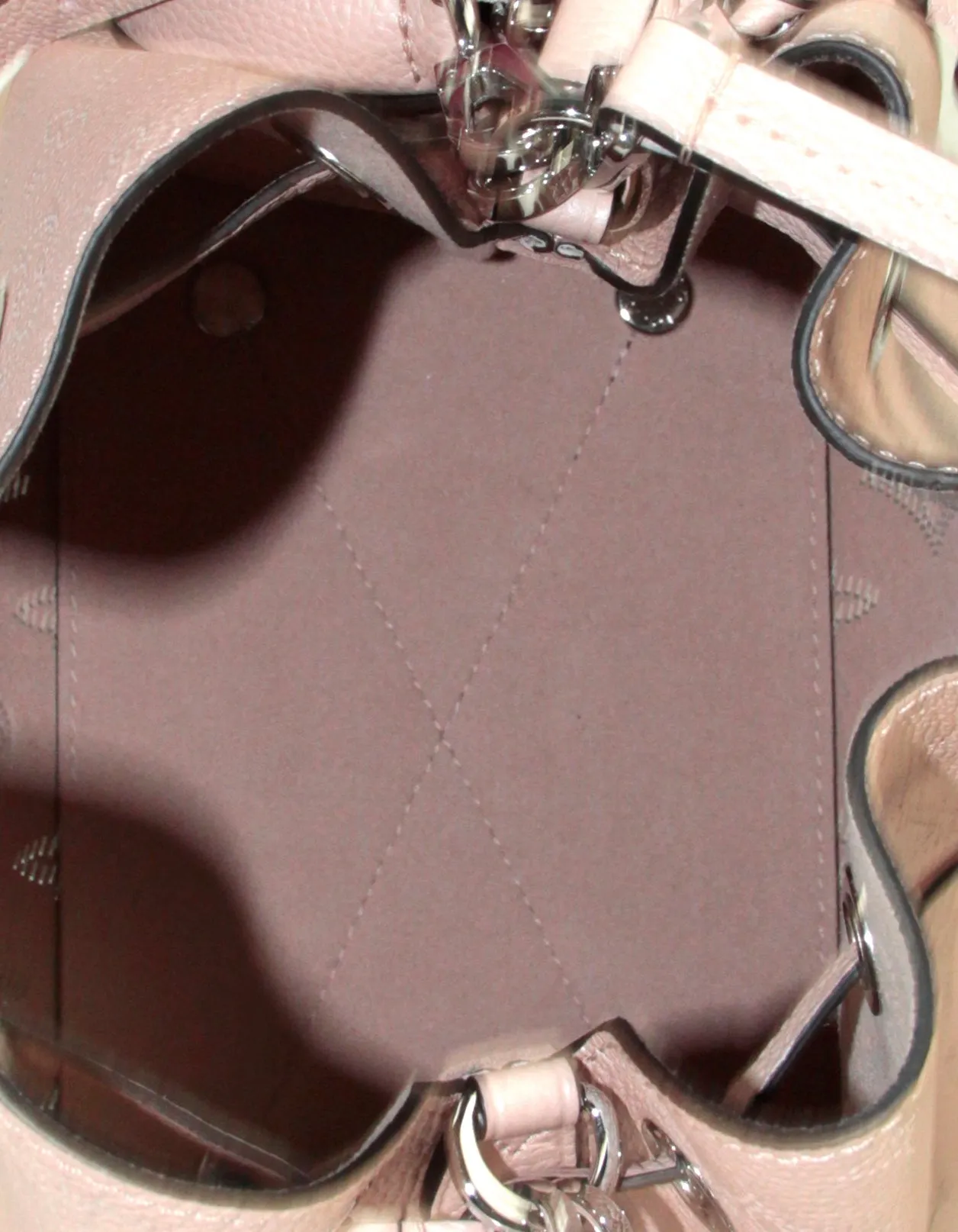 Louis Vuitton Metallic Coquille Mahina Monogram Bella Bucket Bag