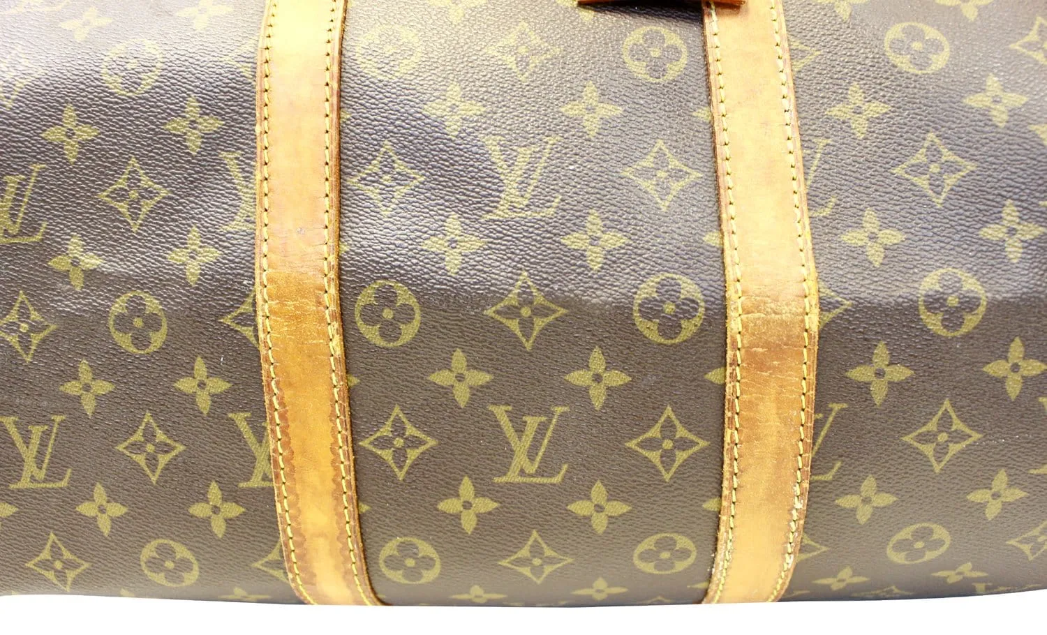 LOUIS VUITTON Monogram Canvas Keepall 55 Boston Bag