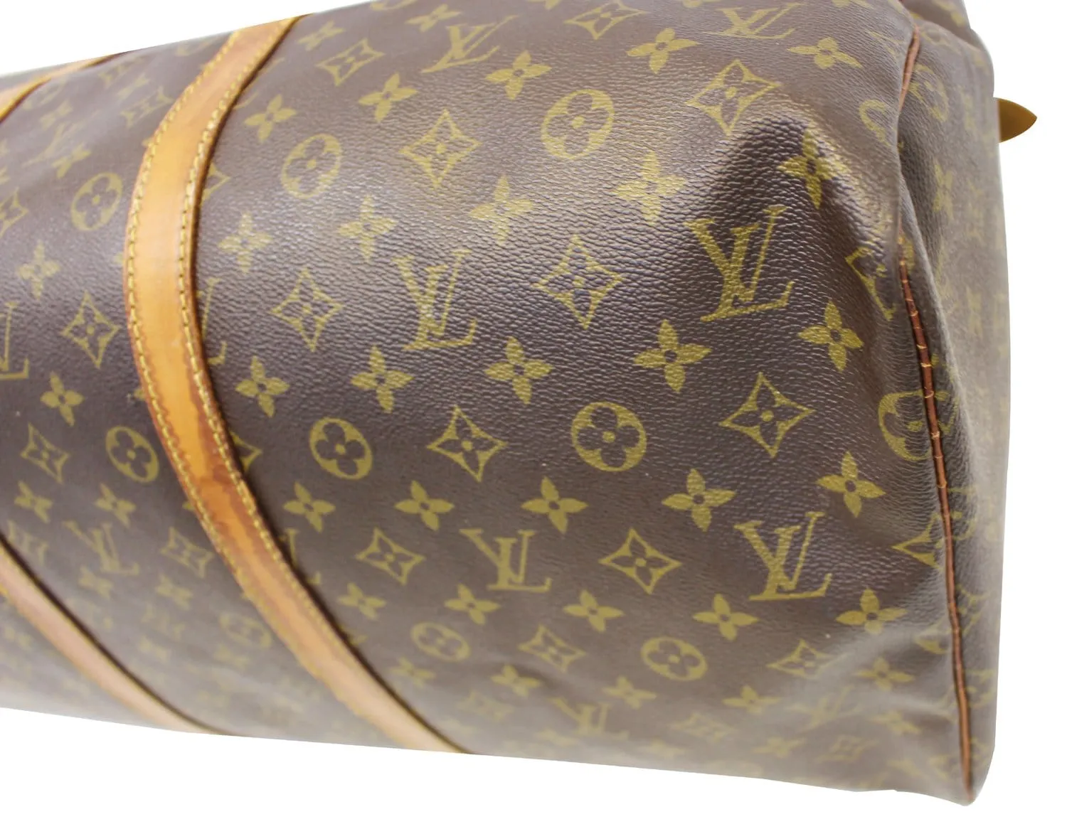 LOUIS VUITTON Monogram Canvas Keepall 55 Boston Bag