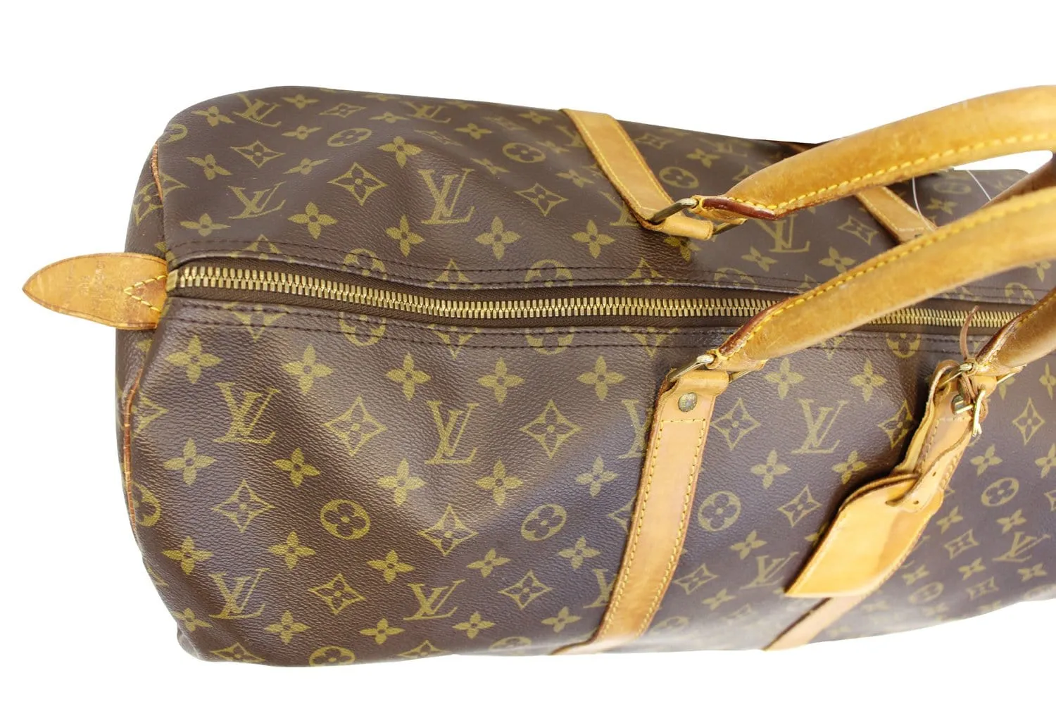 LOUIS VUITTON Monogram Canvas Keepall 55 Boston Bag