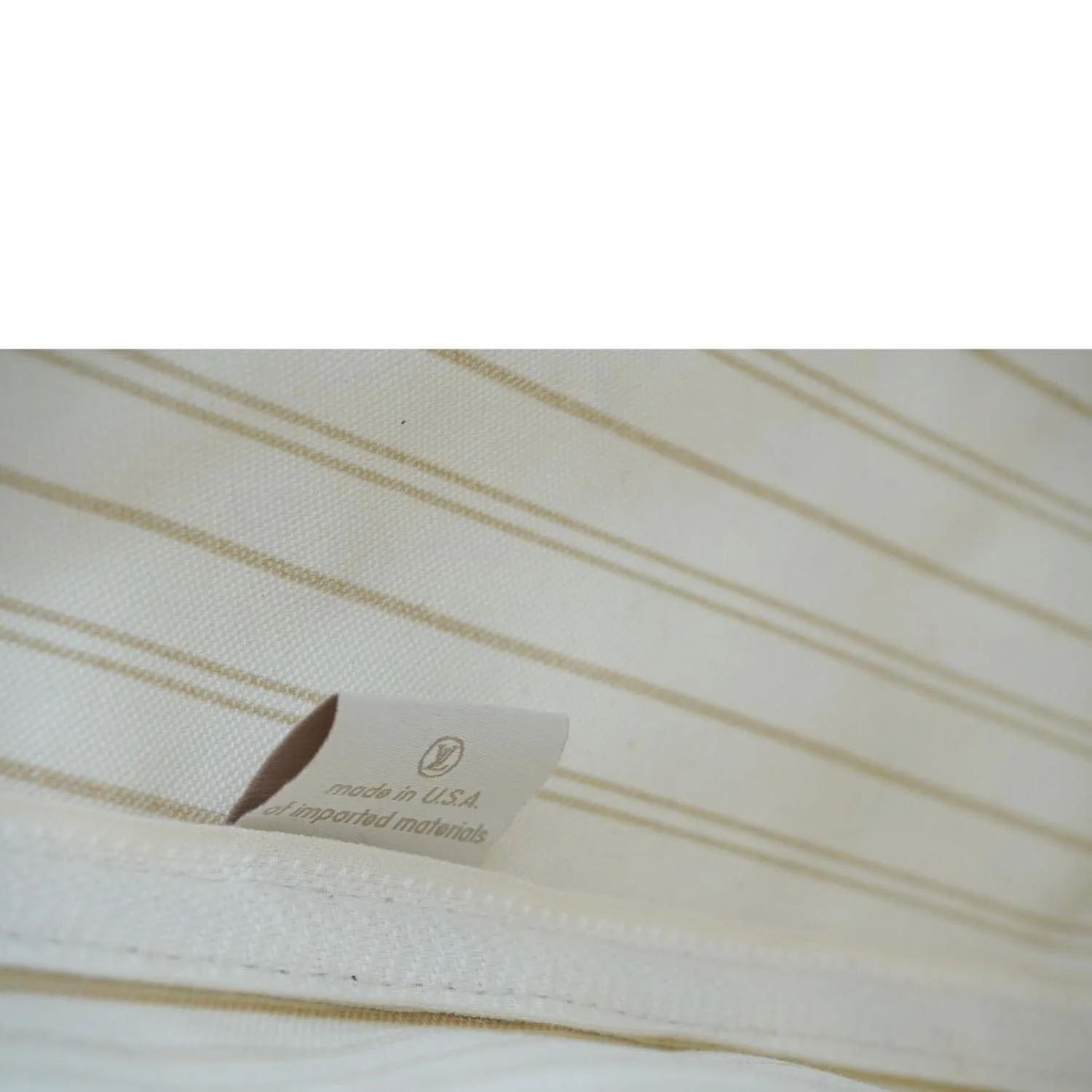 LOUIS VUITTON Neverfull MM Damier Azur Tote Shoulder Bag White