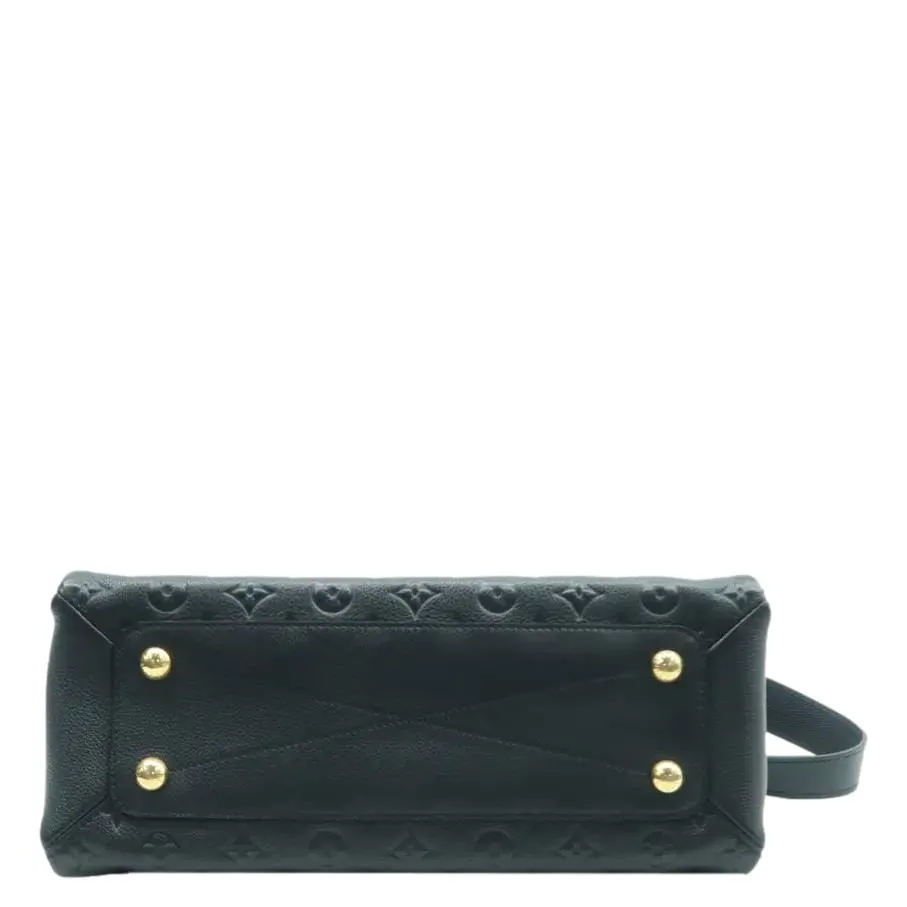 LOUIS VUITTON Vosges MM Empreinte Leather Shoulder Bag Black