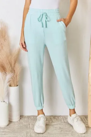 Lucinda Mint Drawstring Ultra Soft Knit Jogger - Online Exclusive