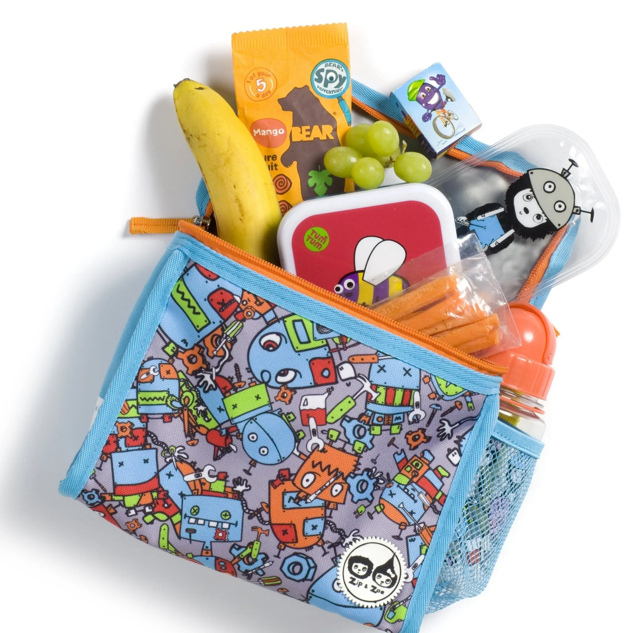 Lunch Bag - Robot Blue