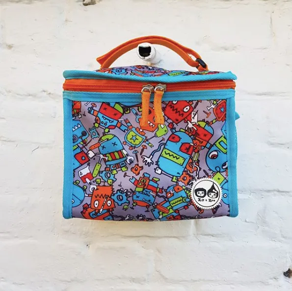 Lunch Bag - Robot Blue