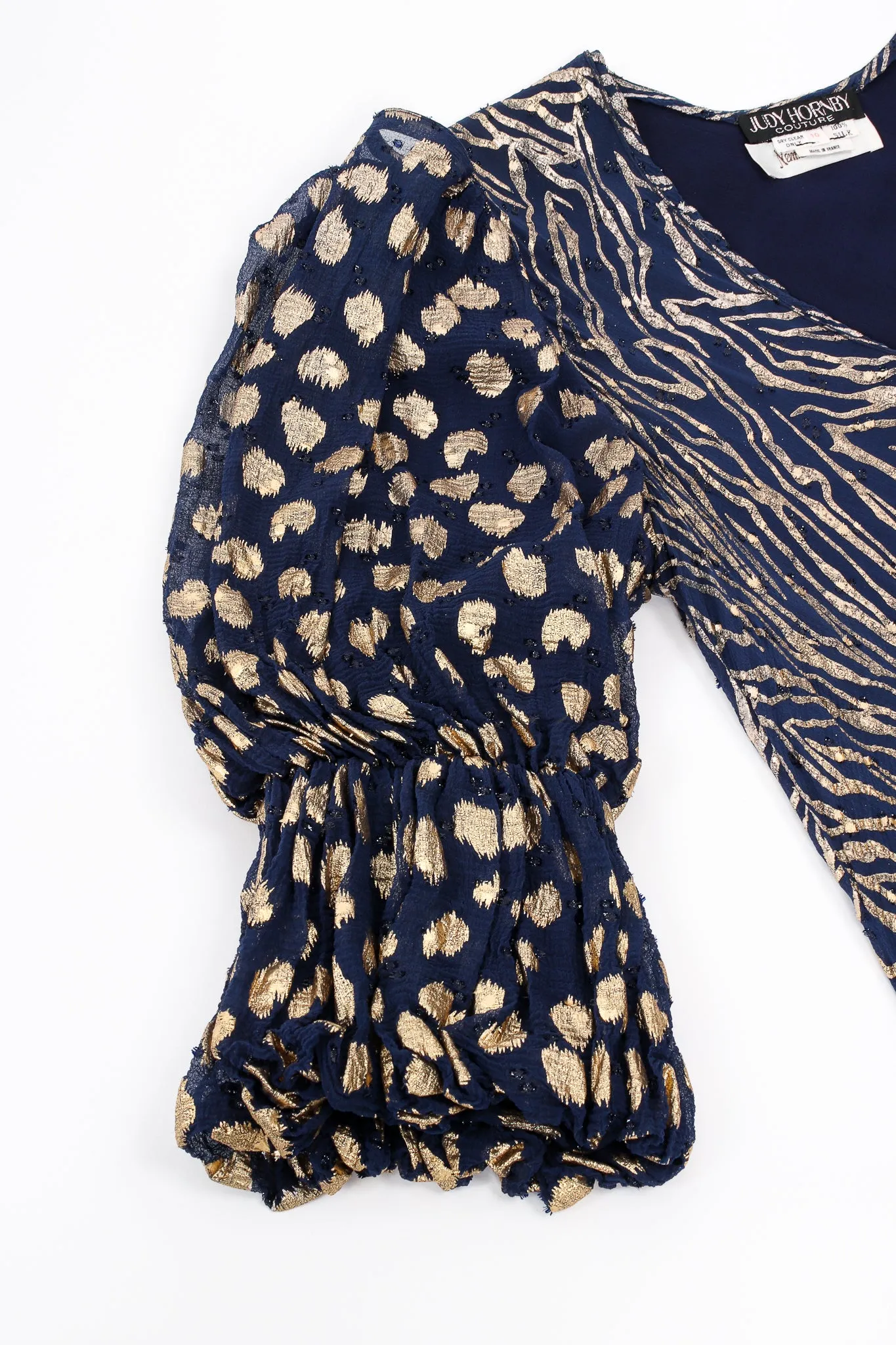 Metallic Animal Bias Dress