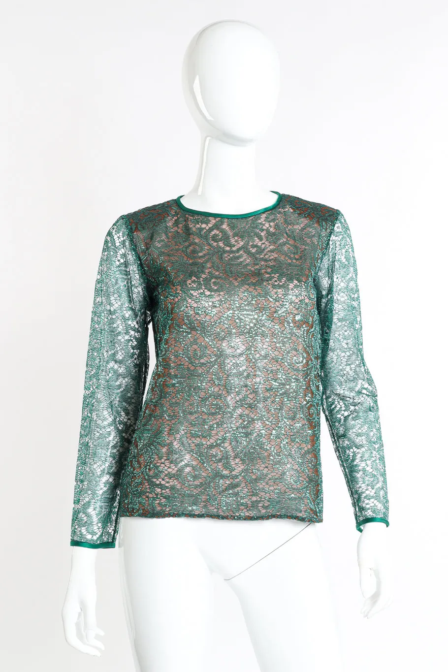 Metallic Lace Blouse