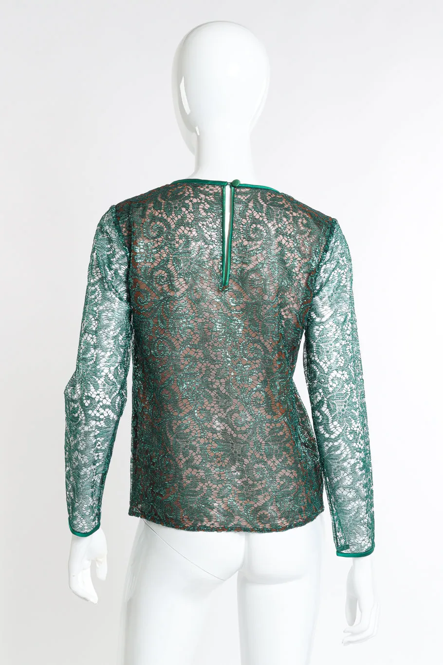 Metallic Lace Blouse