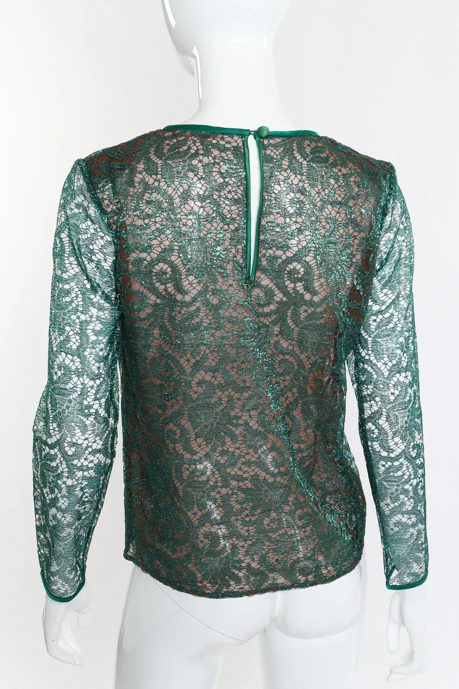 Metallic Lace Blouse
