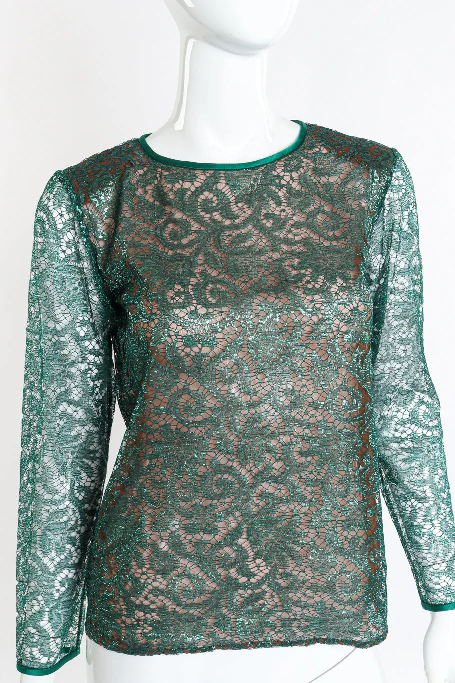 Metallic Lace Blouse