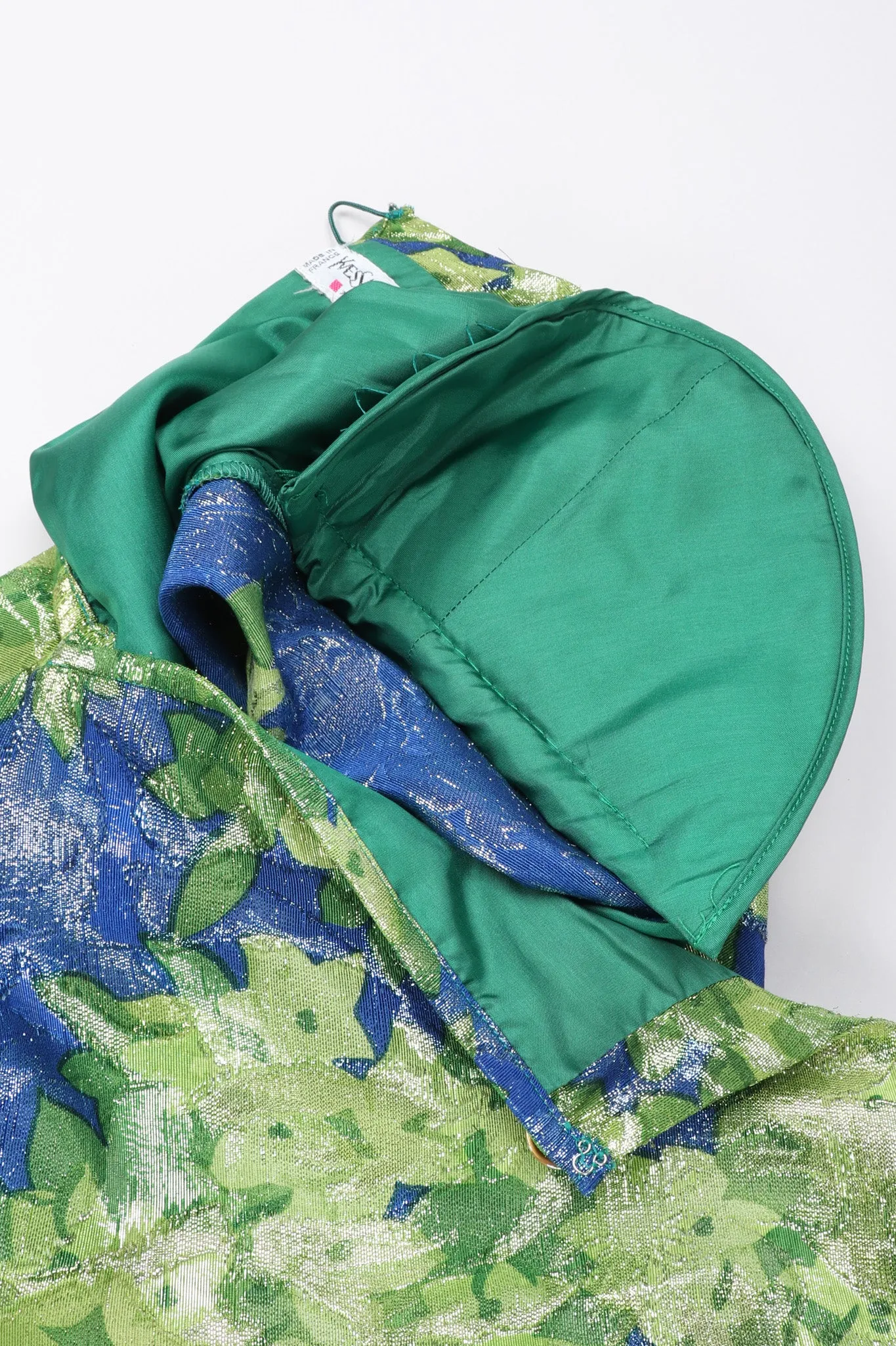 Metallic Lamé Leaf Dress