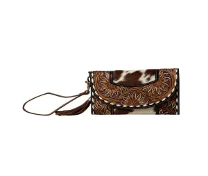 Myra Bag Sandstone Trail Hand-Tooled Wristlet Wallet