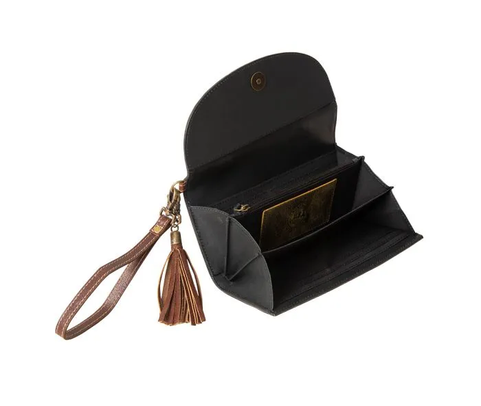 Myra Bag Sandstone Trail Hand-Tooled Wristlet Wallet