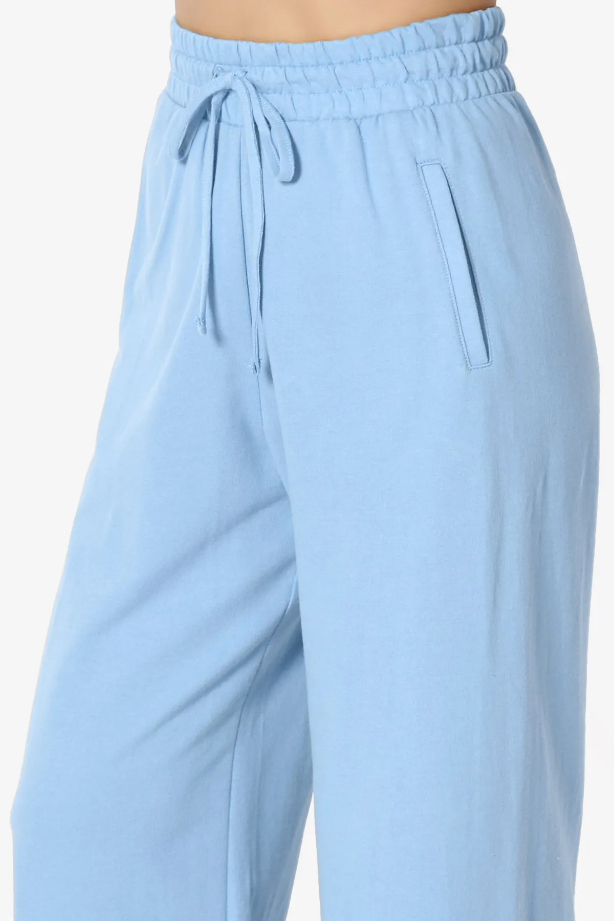 Nia Cotton Terry Wide Leg Track Pants PLUS