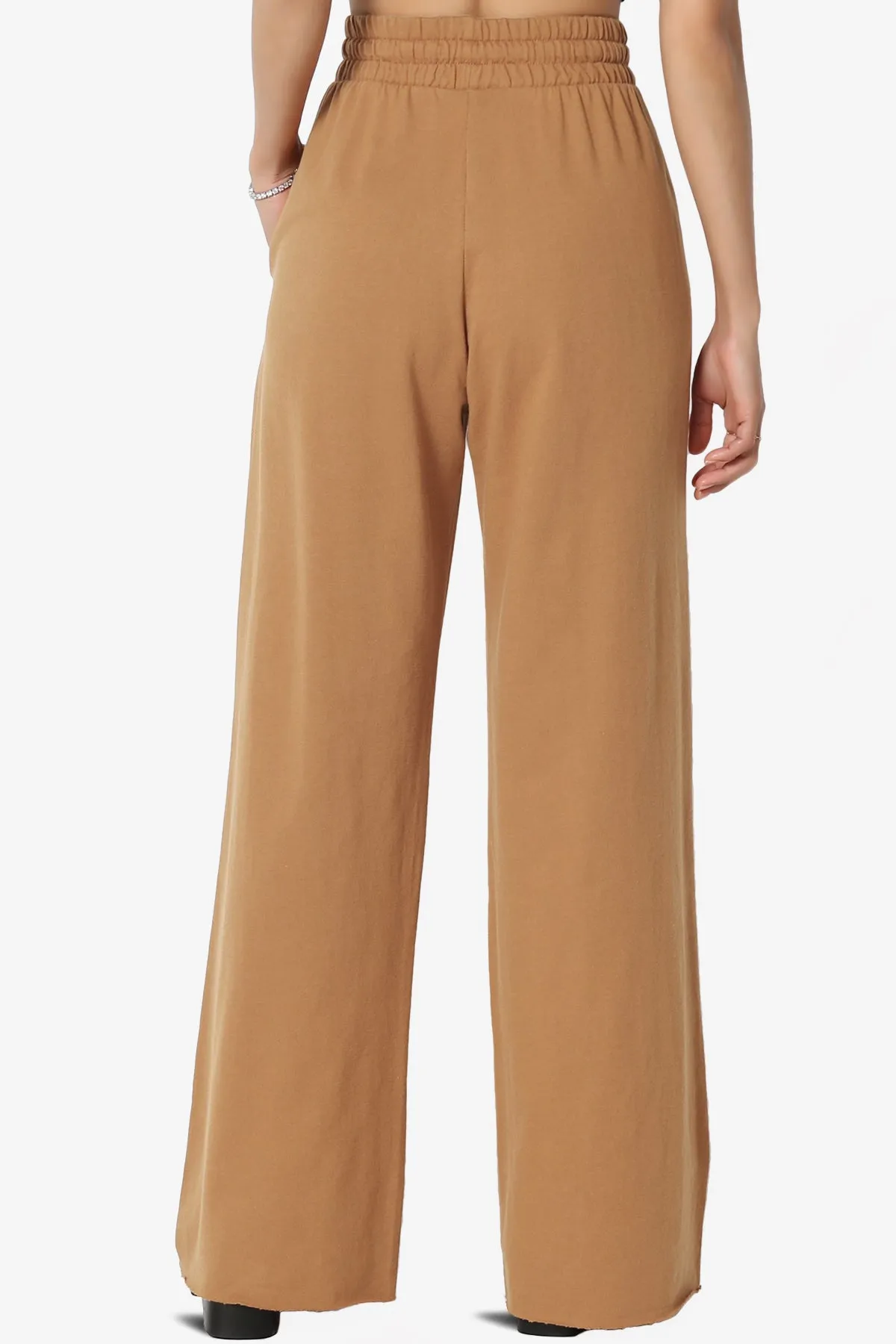 Nia Cotton Terry Wide Leg Track Pants PLUS