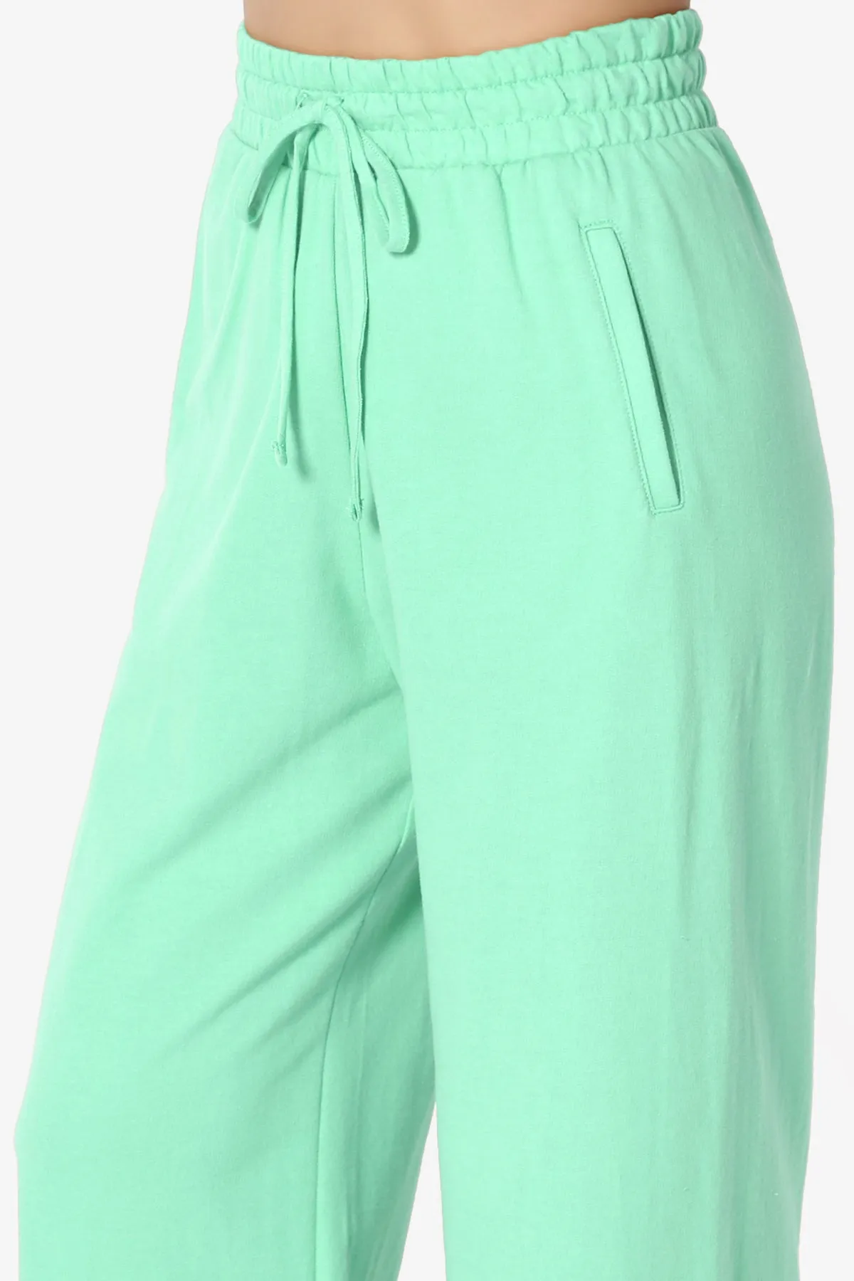 Nia Cotton Terry Wide Leg Track Pants PLUS