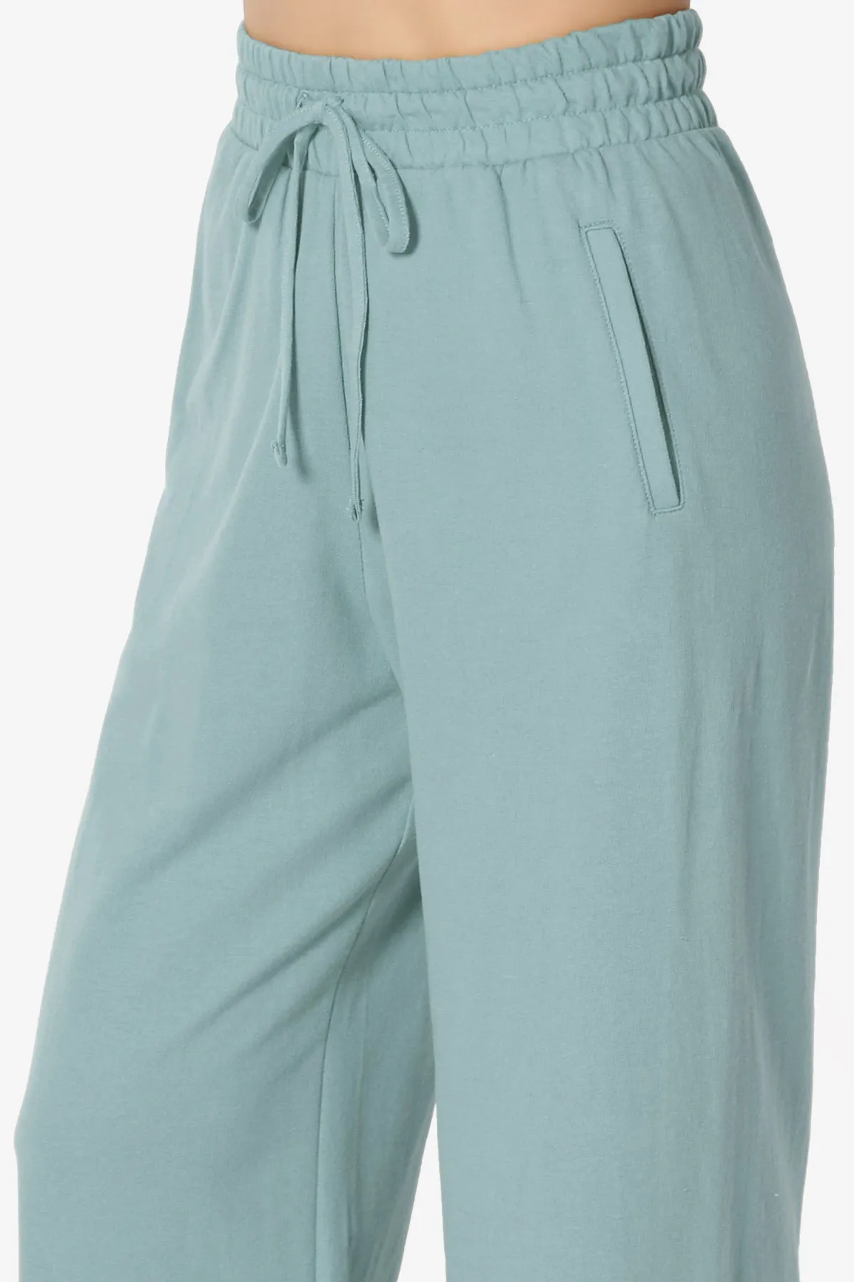 Nia Cotton Terry Wide Leg Track Pants PLUS