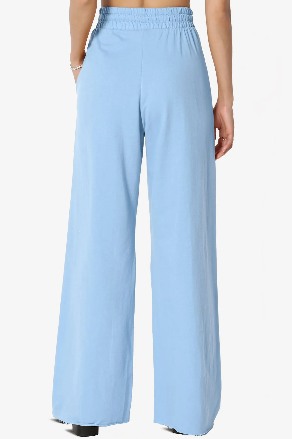 Nia Cotton Terry Wide Leg Track Pants PLUS