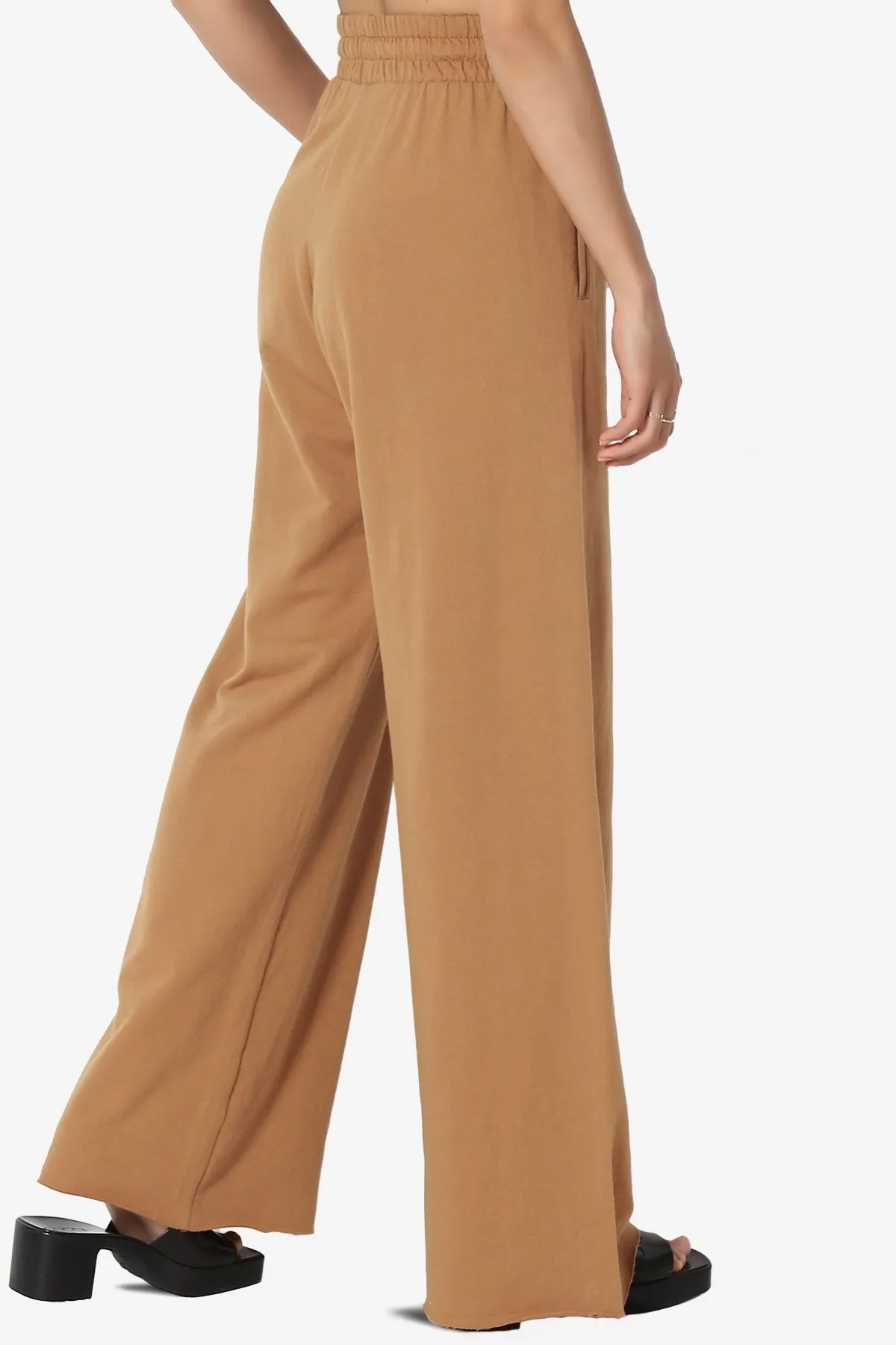Nia Cotton Terry Wide Leg Track Pants PLUS