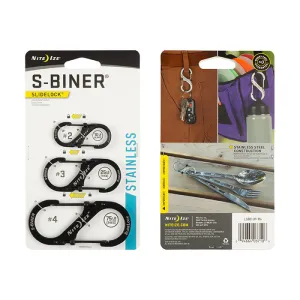 Nite Ize S-BINER® 3-Pack - Stainless (Assorted Sizes)