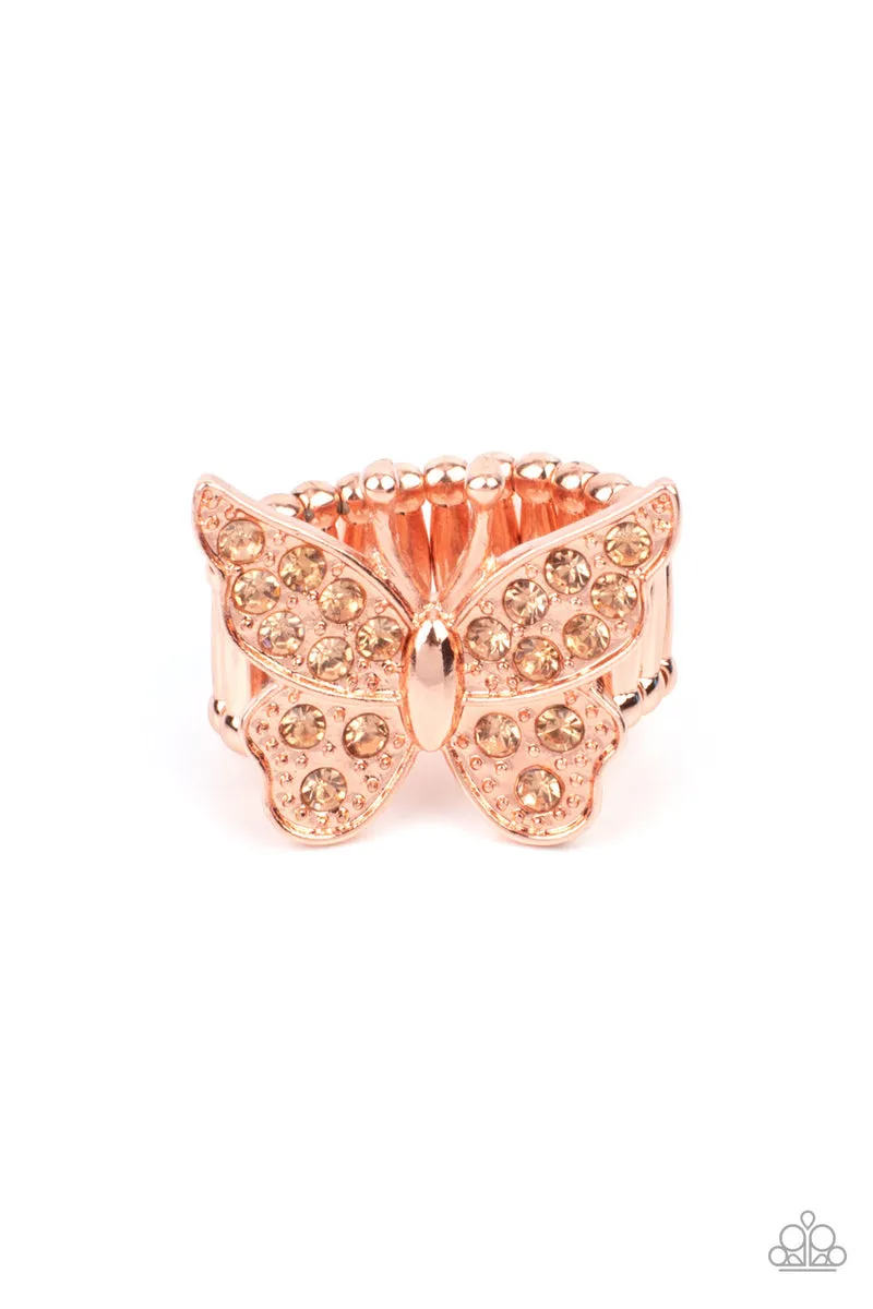 Paparazzi Bona Fide Butterfly Ring Copper