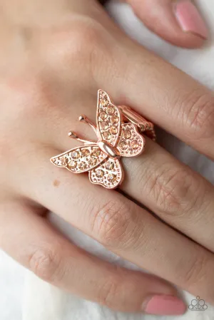 Paparazzi Bona Fide Butterfly Ring Copper