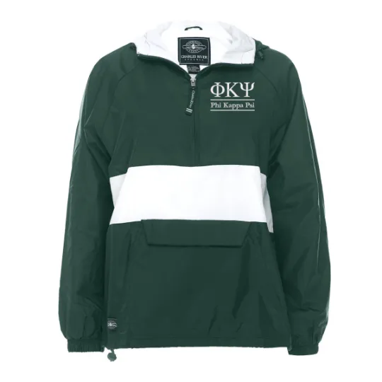 Phi Kappa Psi Rugby Striped Lined Windbreaker