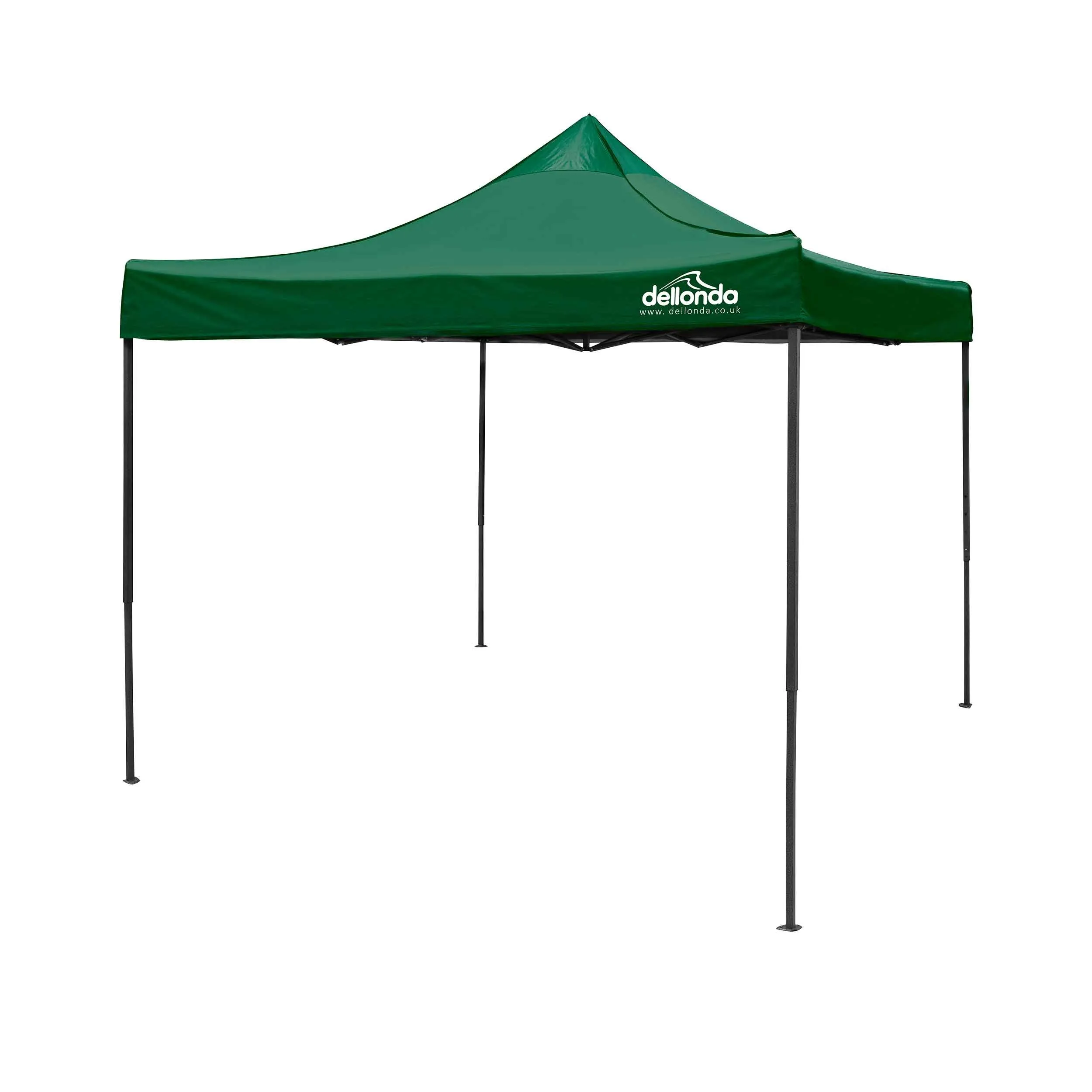 Premium 3x3m Pop-Up Gazebo, Water Resistant, Carry Bag, Stakes & Weight Bags - Dark Green - DG132