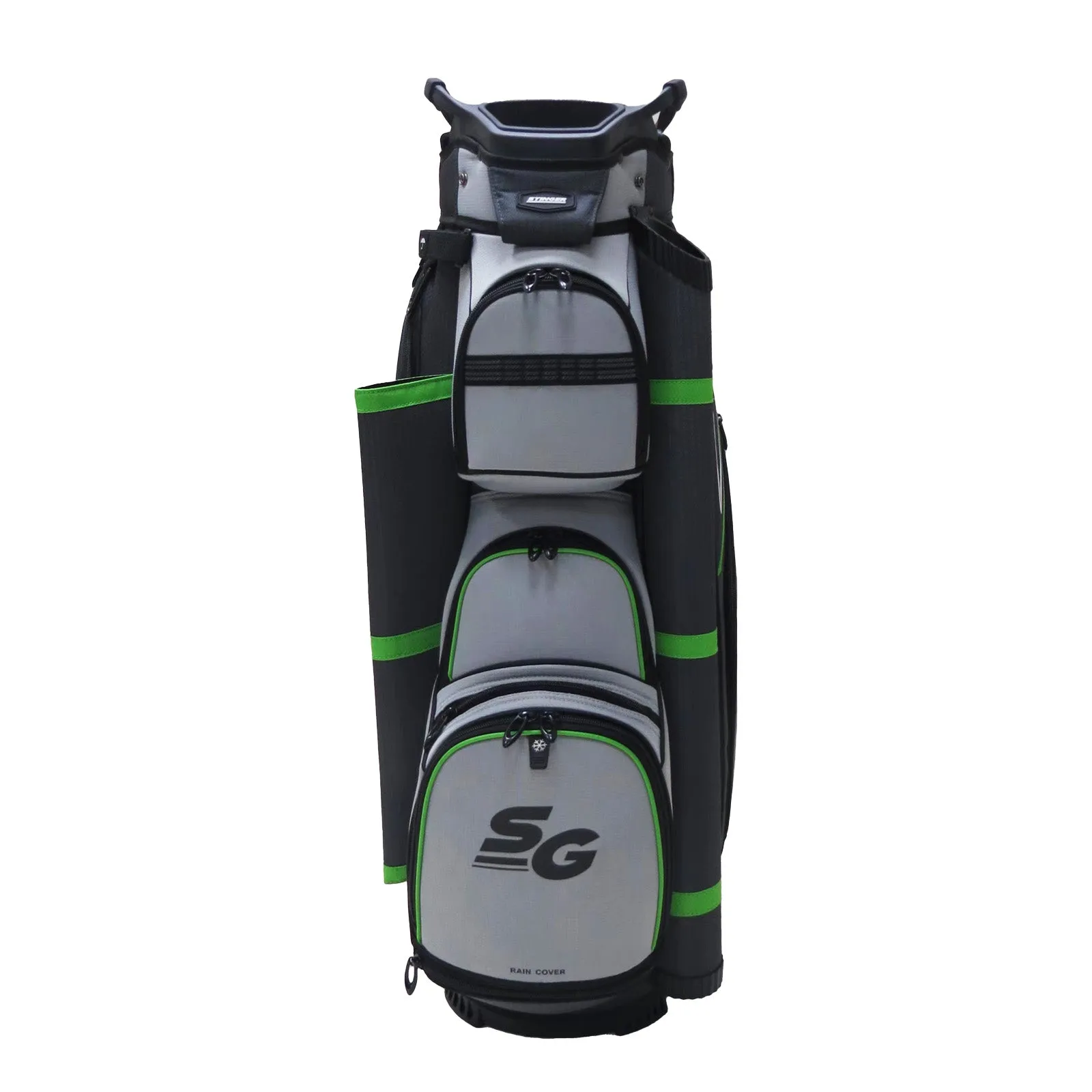 Premium Cart Bag - Lime / Grey / Charcoal