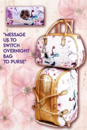 Princess Mera 3PC Set | Rolling Duffel Bag Set   Wallet [BCD6988-6977-WA]
