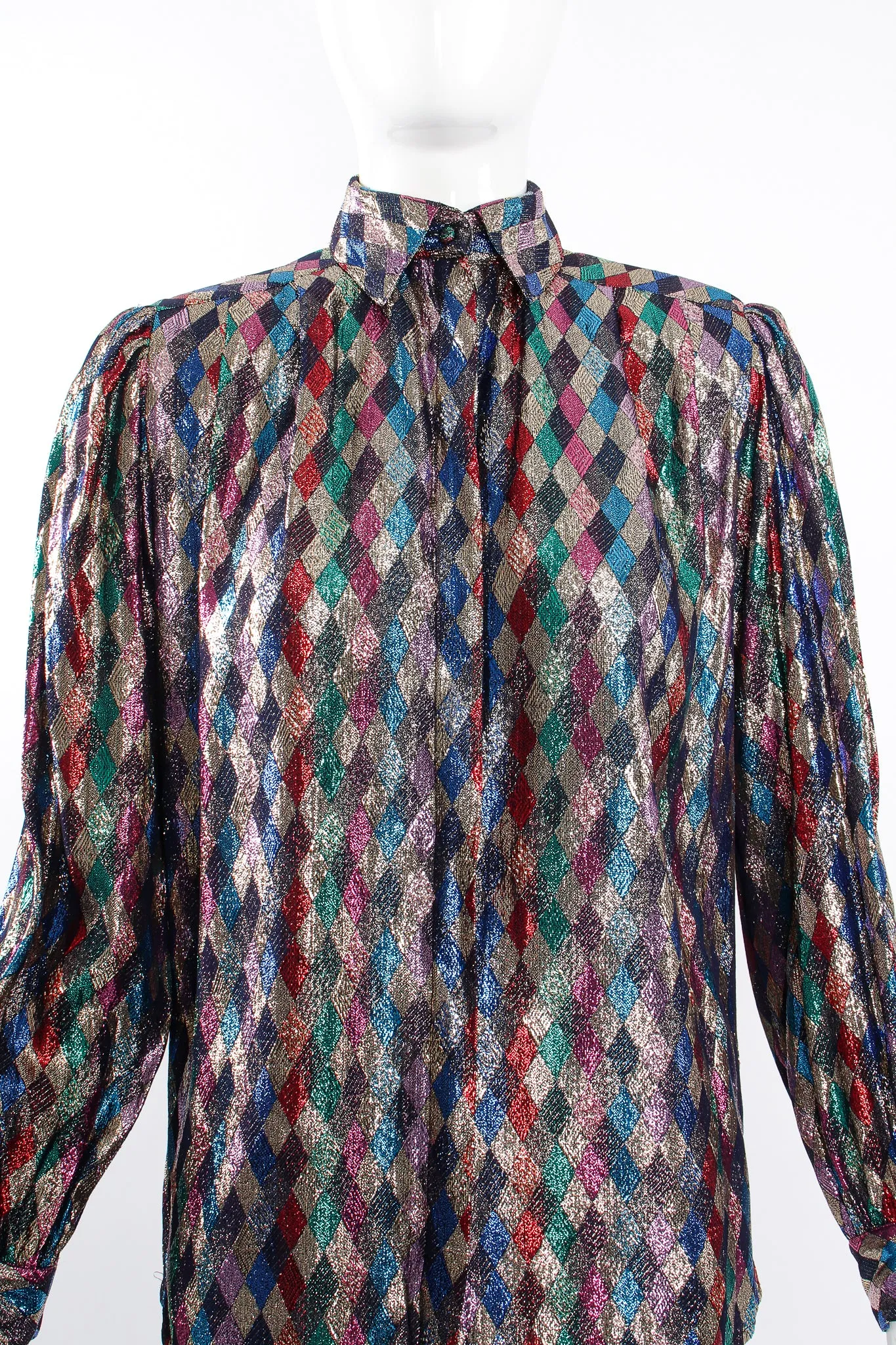 Rainbow Metallic Diamond Blouse II