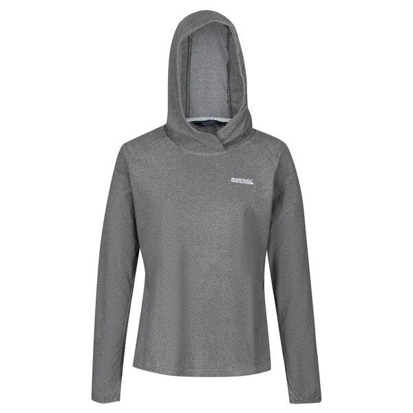 Regatta Women's Montes Lightweight Fleece Hoody Light Steel/Black