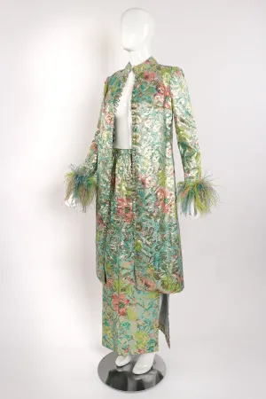 Romantica Brocade Duster & Skirt Set