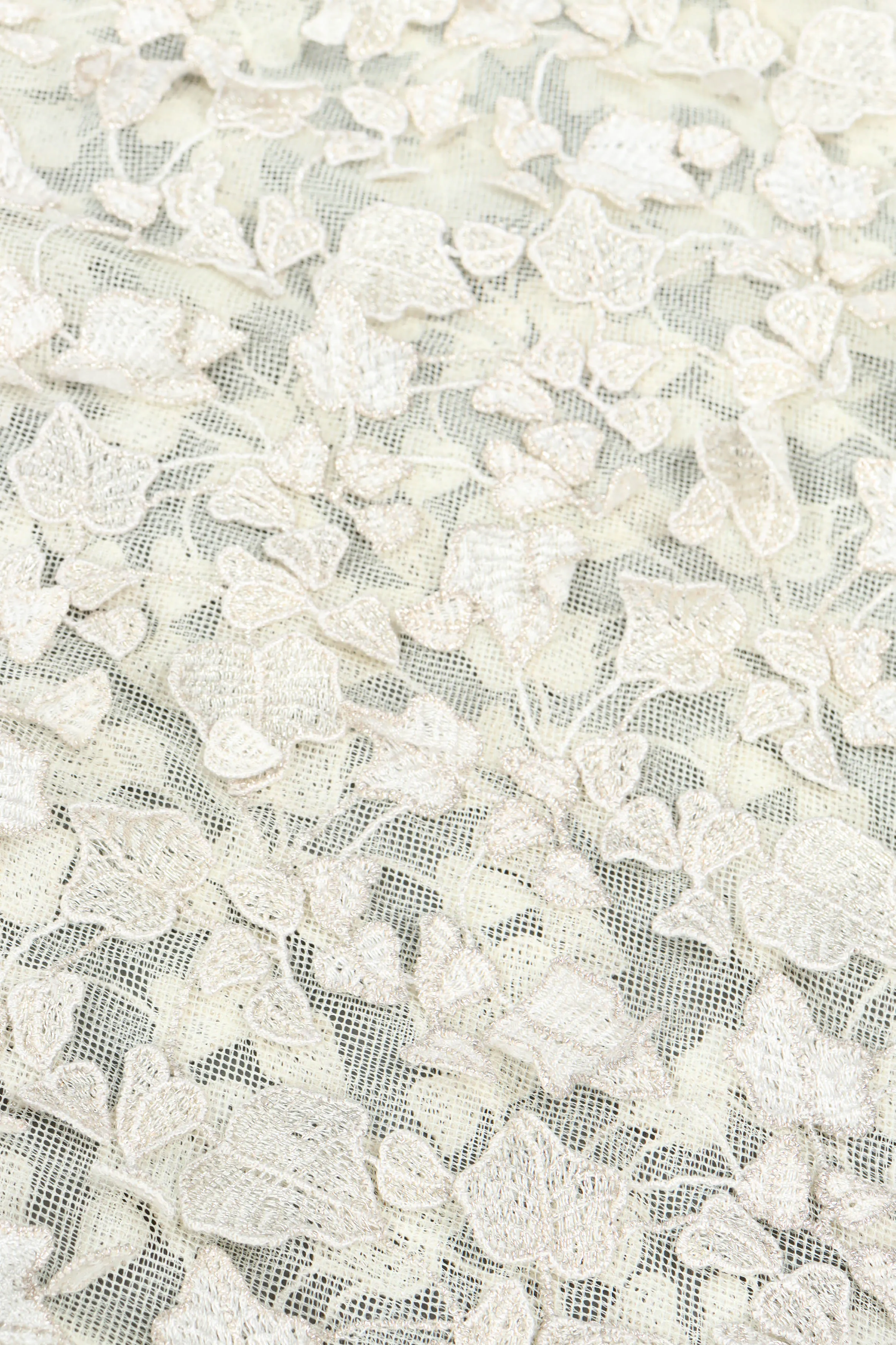 Sheer Metallic Leaf Dress