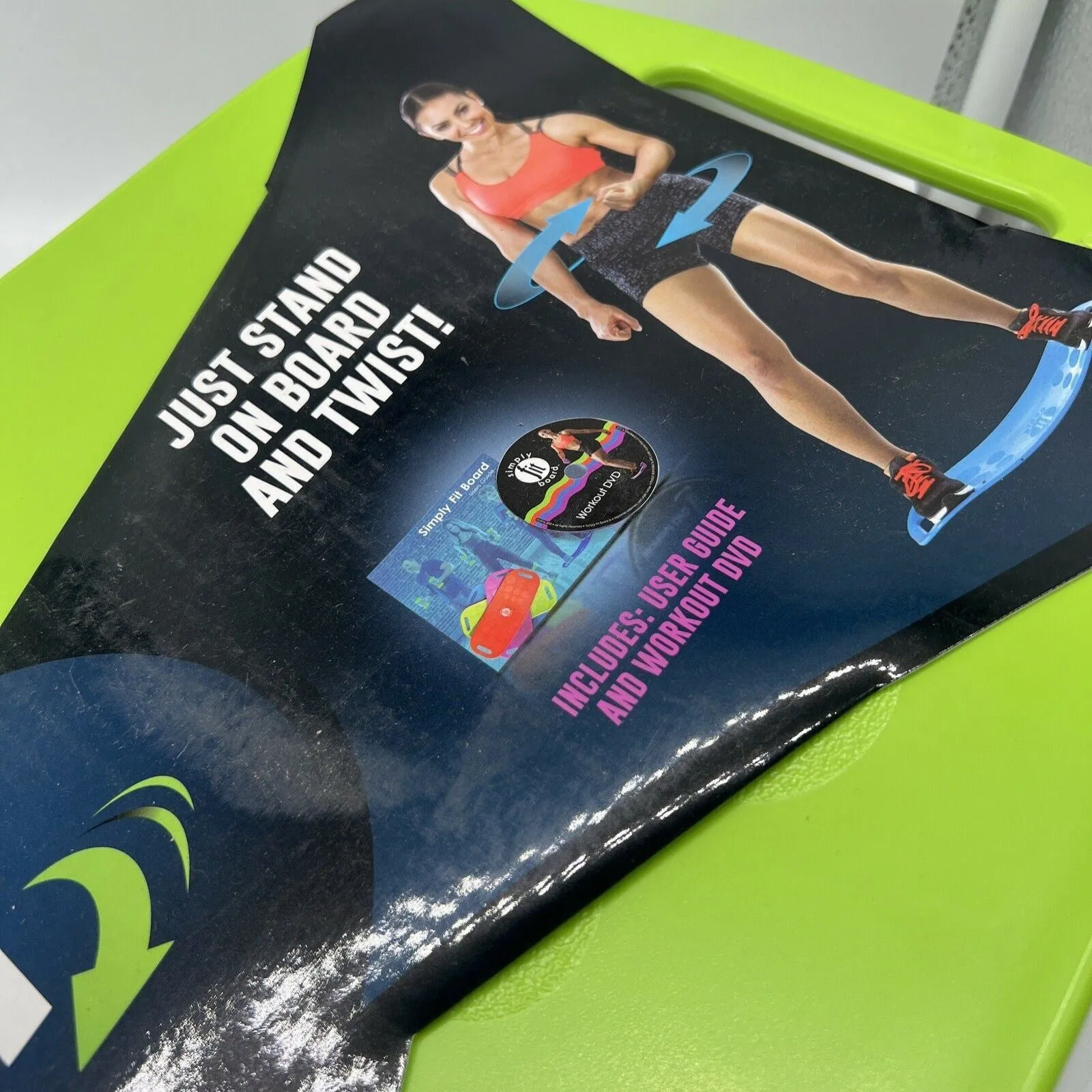 Simply Fit Board The Workout Balance Board With A Twist Purple/Blue/Orange