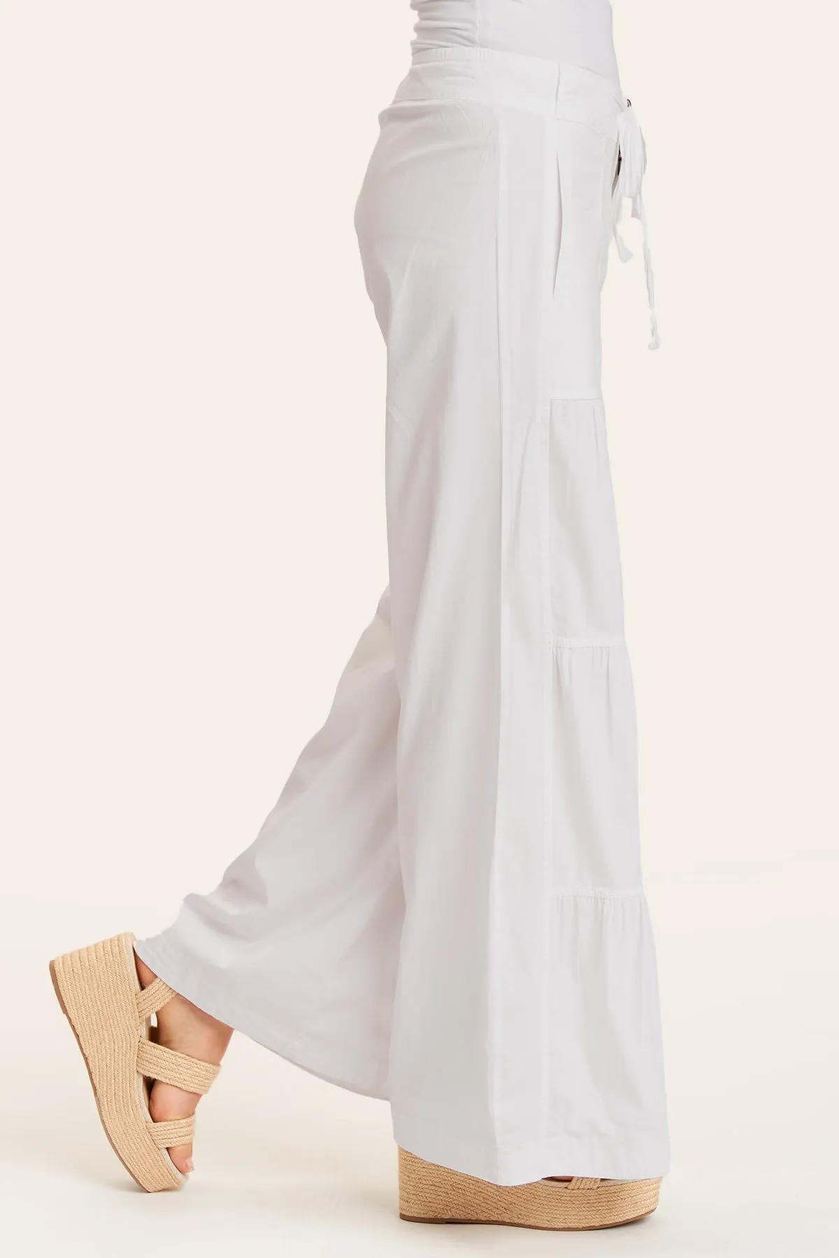 Terraced Wide Leg Pant