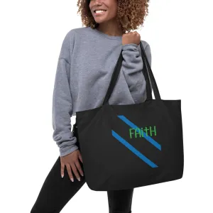 TO GO BAG | Premium FAITH Design Large Organic Tote Bag